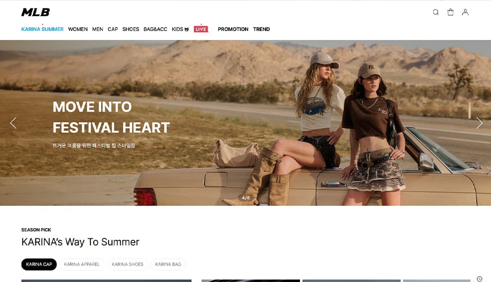 MLB 메인 페이지